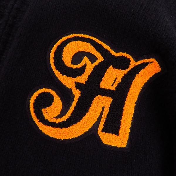 実際に弊社で買取させて頂いた NUMBER (N)INE/ナンバーナイン  05AW THS期 ワッペンジップアップニット  ハイストリート/４の画像 7枚目