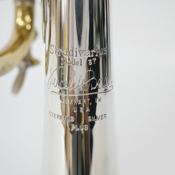 実際に弊社で買取させて頂いた★Bach/バック Stradivarius/ストラディバリウス トランペット 180ML37 Sterling Silver plus セミハードケース付きの画像 1枚目