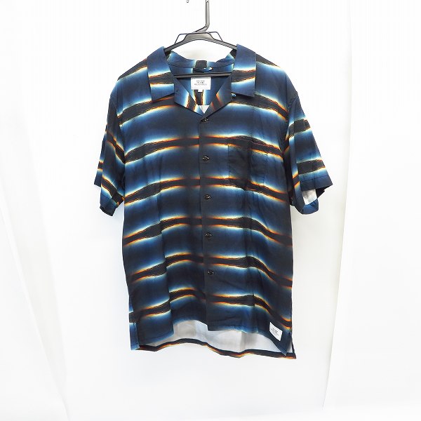 実際に弊社で買取させて頂いたTHE CRIMIE/クライミー サンセット フォト ボーダー アロハ S/S オープンカラーシャツ/XL