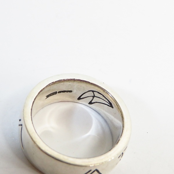 実際に弊社で買取させて頂いた【ギャラ付】CRAZY PIG/クレイジーピッグ ROSWELL SCRIPT リング 20.5号の画像 4枚目