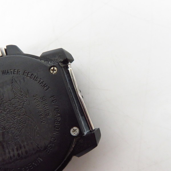 実際に弊社で買取させて頂いたLUMINOX/ルミノックス ネイビーシールズ SERIES 3050/3950 クォーツ ブラック×オレンジ 3059【動作未確認】の画像 3枚目