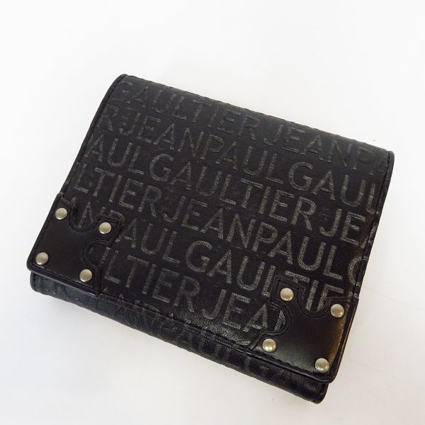 実際に弊社で買取させて頂いたJean Paul GAULTIER/ジャンポールゴルチェ レザー 二つ折り財布/ウォレット