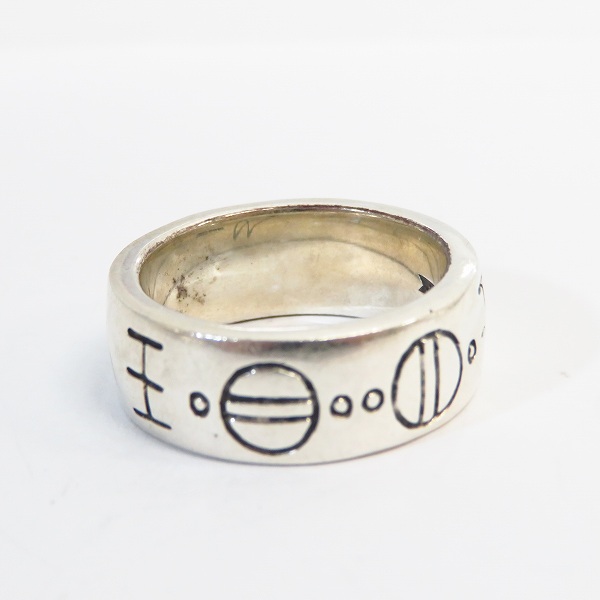 実際に弊社で買取させて頂いた【ギャラ付】CRAZY PIG/クレイジーピッグ ROSWELL SCRIPT リング 20.5号の画像 2枚目