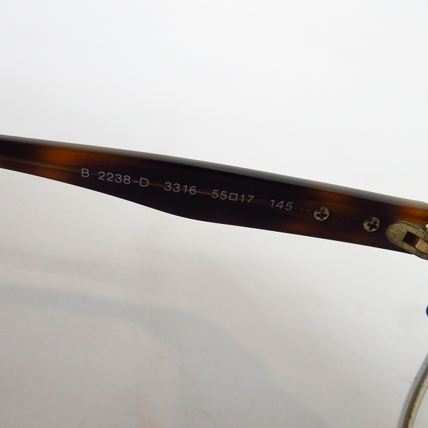 実際に弊社で買取させて頂いたBurberry/バーバリー メガネフレーム/アイウェア 2238-Dの画像 6枚目