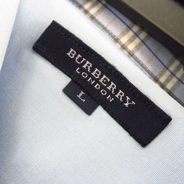 実際に弊社で買取させて頂いたBURBERRY LONDON/バーバリーロンドン 半袖/長袖 カッターシャツ L/41-82 2点セットの画像 2枚目