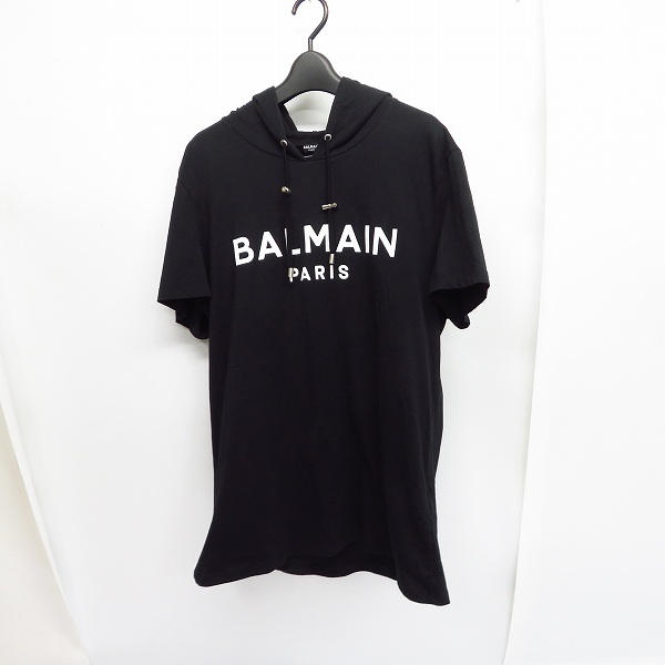 実際に弊社で買取させて頂いたBALMAIN/バルマン フード半袖Tシャツ プルオーバー size：XL