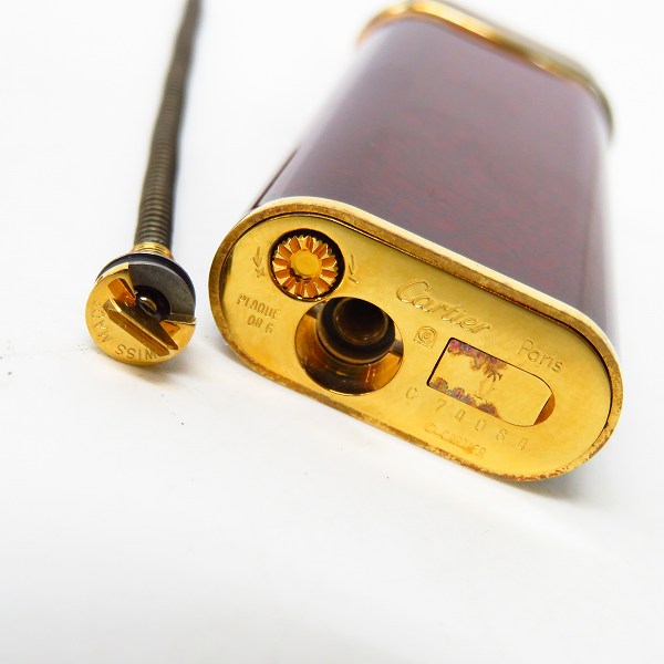 実際に弊社で買取させて頂いたCartier/カルティエ トリニティガスライター バーガンディの画像 2枚目