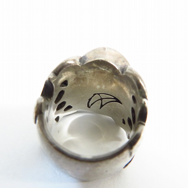 実際に弊社で買取させて頂いた【ギャラ付】CRAZY PIG/クレイジーピッグ TUDOR THORN ムーンストーン リング 13号の画像 2枚目