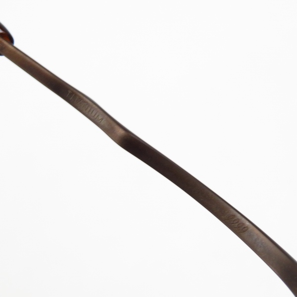 実際に弊社で買取させて頂いた999.9/フォーナインズ  度入り 眼鏡/メガネフレーム ヴィンテージモデル M-10の画像 4枚目