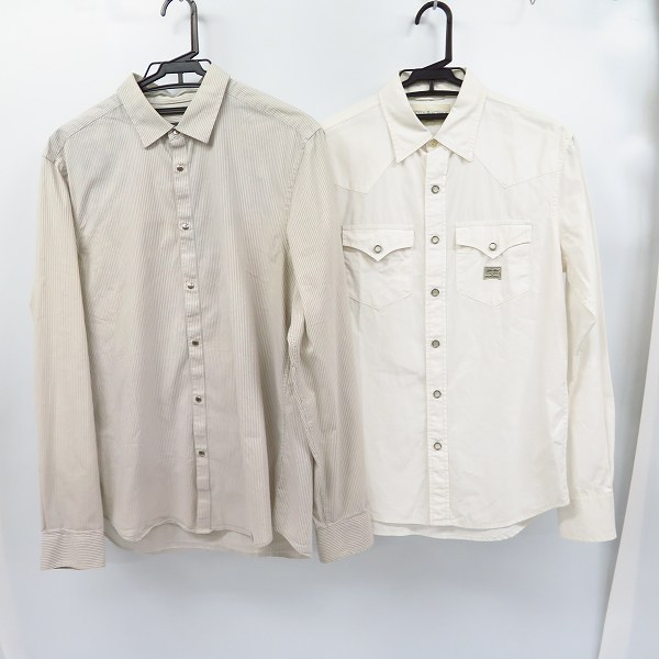 実際に弊社で買取させて頂いたARMANI EXCHANGE/アルマーニ エクスチェンジ  RALPH LAUREN/ラルフローレ スナップボタンシャツ XS/M 2点セット