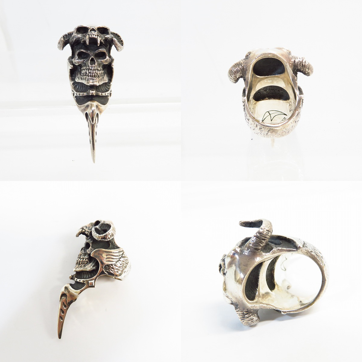 実際に弊社で買取させて頂いた【ギャラ付】CRAZY PIG/クレイジーピッグ MADMAX/マッドマックス スカル リング 13号の画像 1枚目