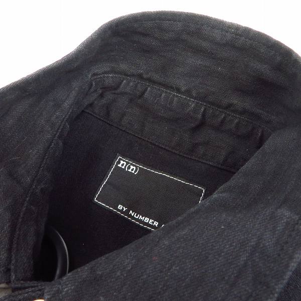 実際に弊社で買取させて頂いたNUMBER (N)INE/ナンバーナイン スタッズ 黒 ウエスタンシャツ/3の画像 4枚目