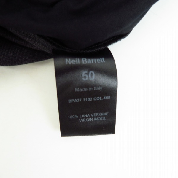 実際に弊社で買取させて頂いたNeil Barrett/ニールバレット イージーパンツ  BPA37 3102 Size:50の画像 4枚目