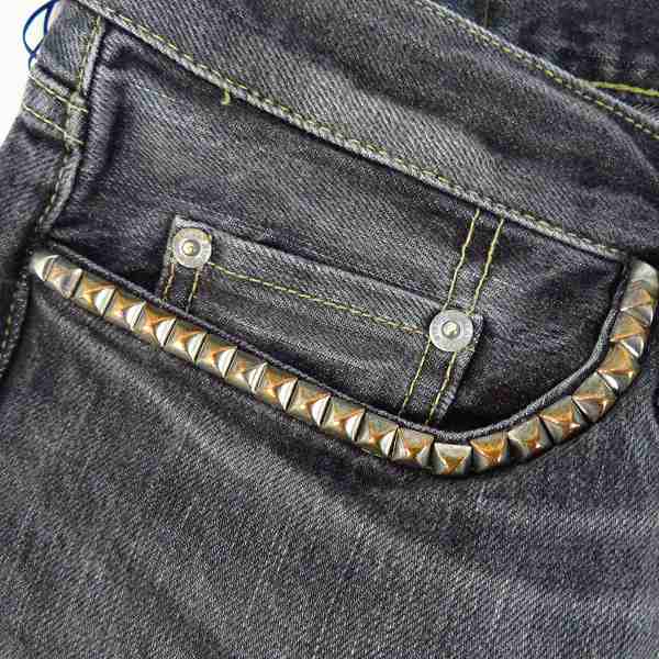 実際に弊社で買取させて頂いたHYSTERIC GLAMOUR×MIHARA YASUHIRO/ヒステリックグラマー×ミハラヤスヒロ スタッズデニム/34の画像 7枚目