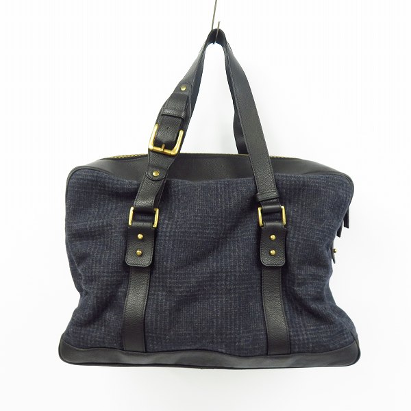 実際に弊社で買取させて頂いたdunhill/ダンヒル ウール ボストンバッグの画像 1枚目