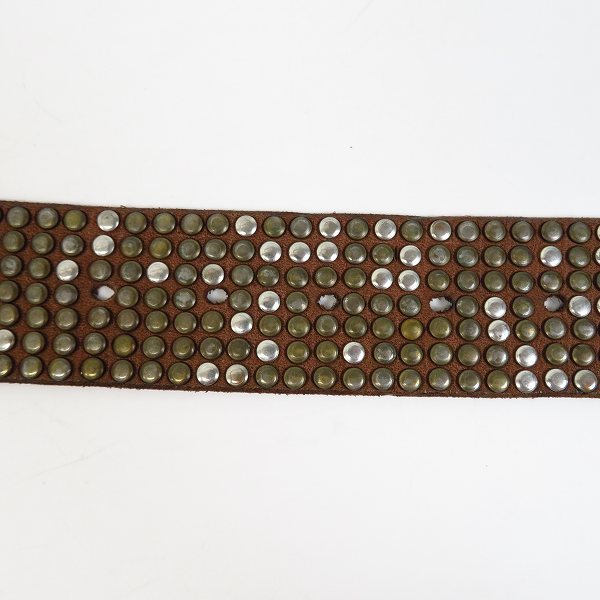 実際に弊社で買取させて頂いたHTC/Hollywood Trading Company/エイチティーシー 7連スタッズ レザーベルト の画像 5枚目