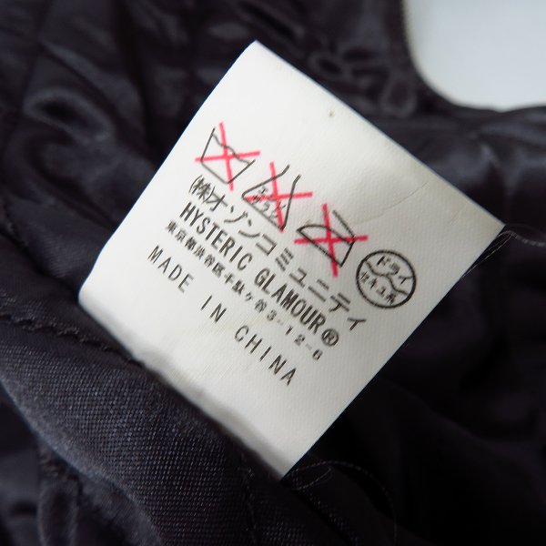 実際に弊社で買取させて頂いたHYSTERICS/ヒステリックス ブルゾン 3AJ-2540/FREEの画像 4枚目