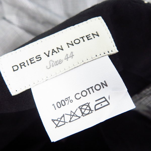 実際に弊社で買取させて頂いた【未使用】DRIES VAN NOTEN/ドリスヴァンノッテン PECAN 9168 チェックパンツ/44の画像 2枚目
