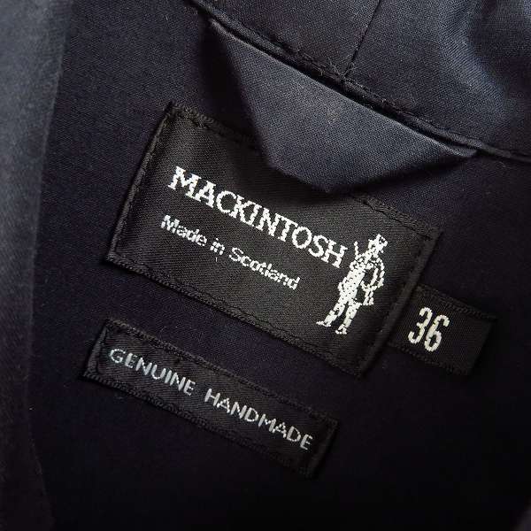 実際に弊社で買取させて頂いた【難有り】MACKINTOSH/マッキントッシュ コットン 比翼ボタン コート/36の画像 2枚目