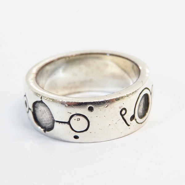 実際に弊社で買取させて頂いた【ギャラ付】CRAZY PIG/クレイジーピッグ CROP CIRCLES リング 21号の画像 2枚目