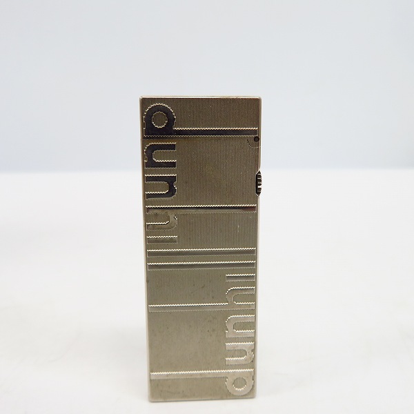 実際に弊社で買取させて頂いたdunhill/ダンヒル ロゴデザイン サイドローラーガスライターの画像 1枚目