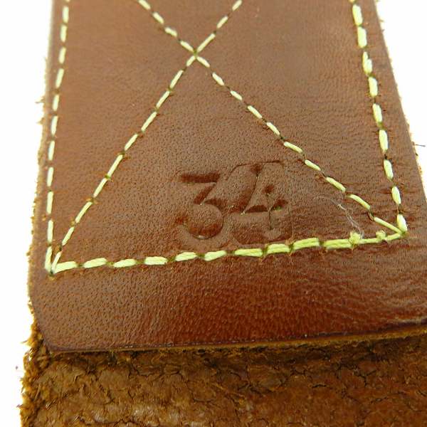 実際に弊社で買取させて頂いたHTC/エイチティーシー レザー スタッズ　ガチャベルト/34の画像 3枚目