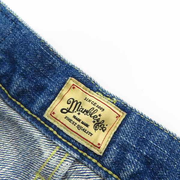 実際に弊社で買取させて頂いたMARBLES/マーブルズ ダメージ加工 デニムパンツ size：Mの画像 3枚目