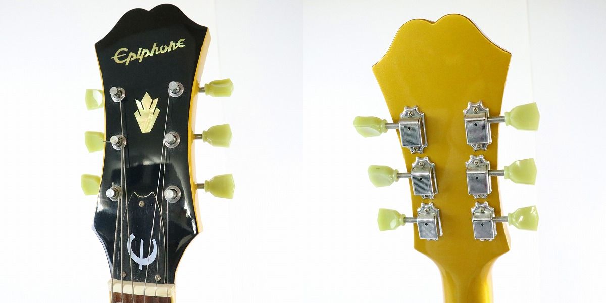 実際に弊社で買取させて頂いた★Epiphone/エピフォン ES-295 VT MG フルアコ エレキギター ハードケース付きの画像 3枚目