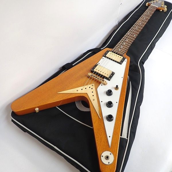 実際に弊社で買取させて頂いた★Epiphone/エピフォン 1958 Korina Flying V/コリーナ フライング V ソフトケース付