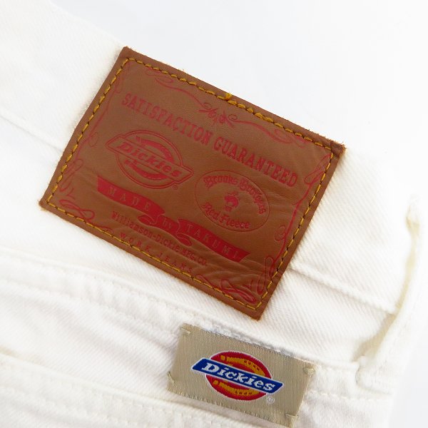 実際に弊社で買取させて頂いたDickies/ディッキーズ × Brooks Brothers/ブルックスブラザーズ ホワイト デニムパンツ 152M40BR02/28の画像 2枚目
