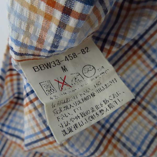 実際に弊社で買取させて頂いたBURBERRY/バーバリー ロンドン/ブラックレーベル 半袖/長袖 シャツ 2点セットの画像 4枚目