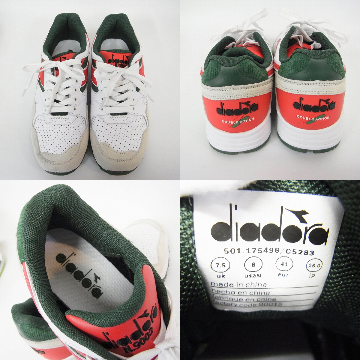 実際に弊社で買取させて頂いたDIADORA/ディアドラ トウキョウ/ダブルアクション等 ローカット スニーカー/シューズ/26.0 4点セットの画像 4枚目