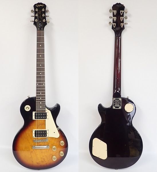 実際に弊社で買取させて頂いた★Epiphone/エピフォン Les Paul 100/レスポール Vintage Sunburst 2ND CLASS ボルトオンネックの画像 1枚目
