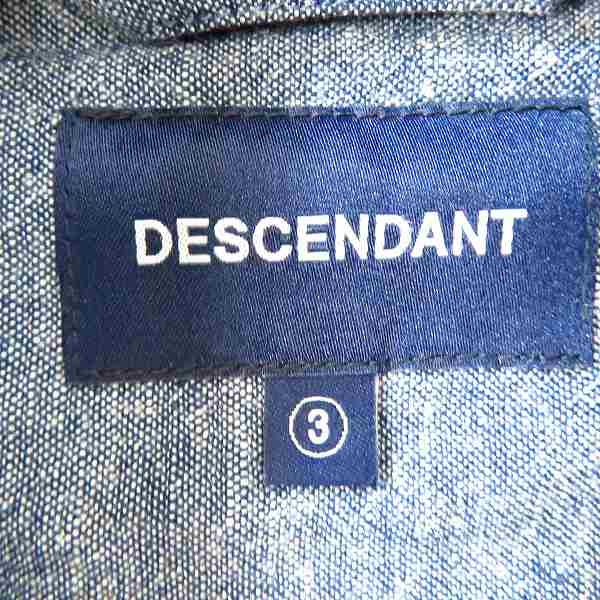 実際に弊社で買取させて頂いたDESCENDANT/ディセンダント BDプルオーバーシャンブレーシャツ/3の画像 2枚目