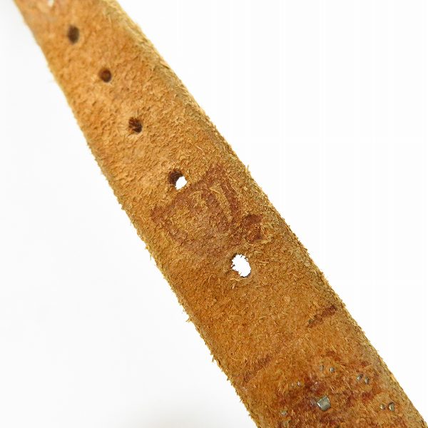 実際に弊社で買取させて頂いたHTC/Hollywood Trading Company/エイチティーシー レザーベルト スリム スタッズ/ストーン ホワイトの画像 3枚目