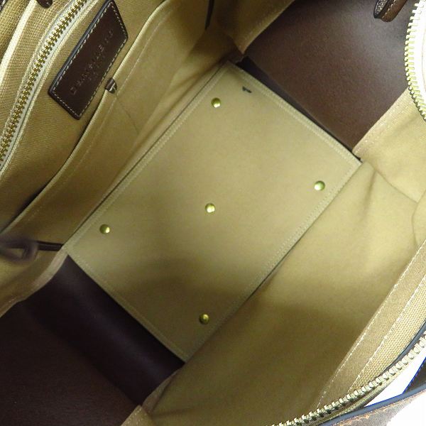 実際に弊社で買取させて頂いた【未使用】Daniel&Bob/ダニエル&ボブ CUOIO/クオイオ  レザー×キャンパス 2WAY バッグ DBF W401の画像 3枚目