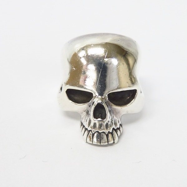 実際に弊社で買取させて頂いたCRAZY PIG/クレイジーピッグ LARGE EVIL SKULL/ラージ エビル スカルリング ＃27/15号の画像 1枚目