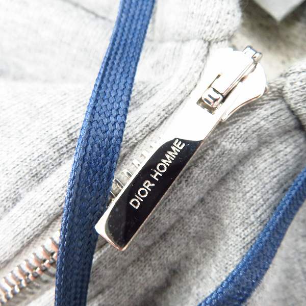 実際に弊社で買取させて頂いたDior HOMME/ディオールオム night ロゴ ジップフーディー XSの画像 6枚目