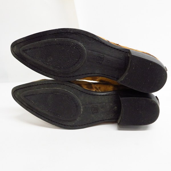 実際に弊社で買取させて頂いたBACKBONE/バックボーン レオパード ハラコ サイドゴアブーツ/41の画像 2枚目