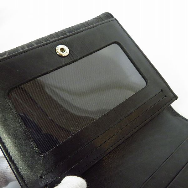 実際に弊社で買取させて頂いたJean Paul GAULTIER/ジャンポールゴルチェ レザー 二つ折り財布/ウォレットの画像 6枚目