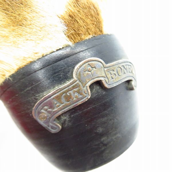 実際に弊社で買取させて頂いたBACKBONE/バックボーン レオパード ハラコ サイドゴアブーツ/41の画像 5枚目