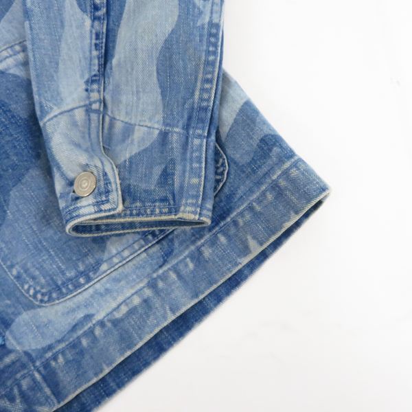 実際に弊社で買取させて頂いたMARBLES/マーブルズ 迷彩/スター柄 デニムジャケットの画像 5枚目