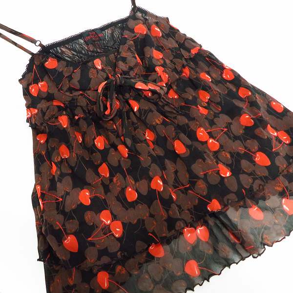 実際に弊社で買取させて頂いたHYSTERIC GLAMOUR/HYSTERICS/ヒステリックス チェリー Lick me スカル キャミソールワンピース/F/3点セットの画像 6枚目