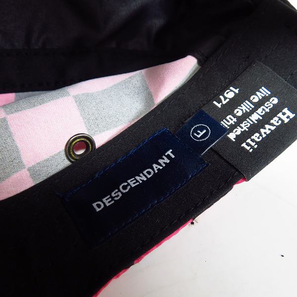 実際に弊社で買取させて頂いたDESCENDANT/ディセンダント ブロックチェック切り替えキャップの画像 4枚目