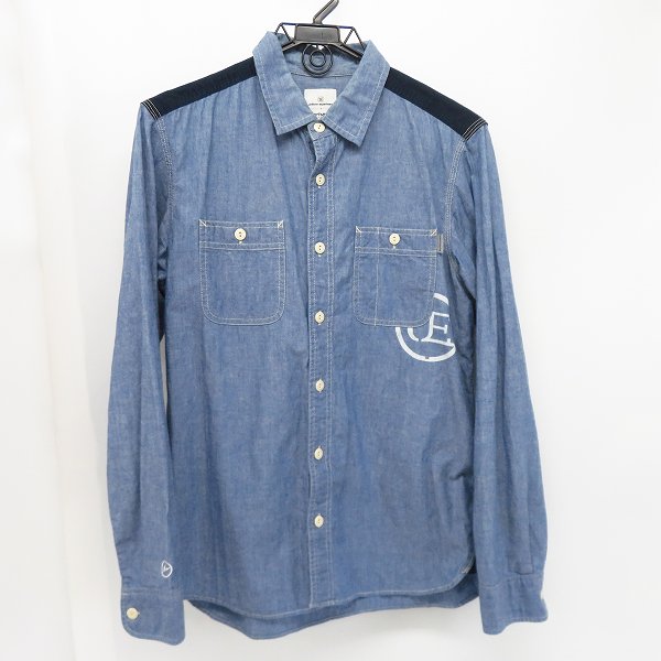 実際に弊社で買取させて頂いたuniform experiment×Carhartt/ユニフォームエクスペリメント×カーハート シャンブレーシャツ UE-130132 3