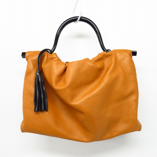 実際に弊社で買取させて頂いたLOEWE/ロエベ レザー ハンドバッグ ブラウン