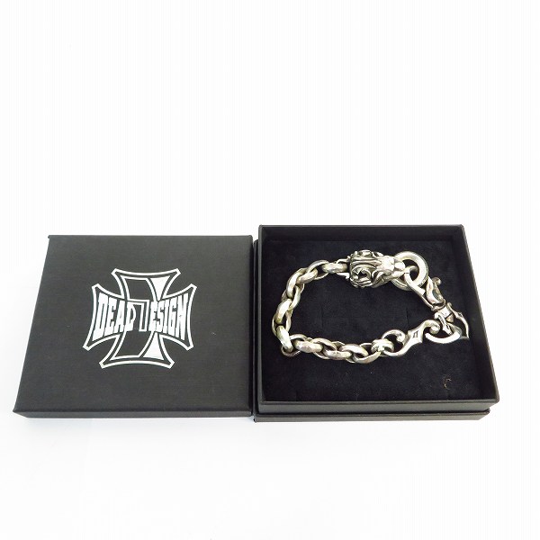 実際に弊社で買取させて頂いた【カスタム】DEAL DESIGN/ディールデザイン グランドライオンノッカー クリップブレスレットの画像 7枚目