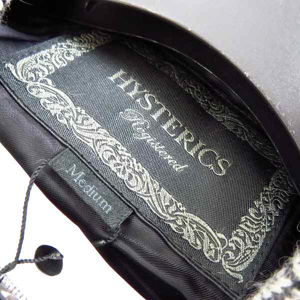 実際に弊社で買取させて頂いた【未使用】HYSTERICS/ヒステリックス WHITE×BLACK へリンボン　ライダージャケット 05173AB01/Mの画像 2枚目