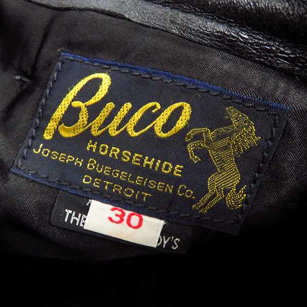 THE REAL McCOY'S/リアルマッコイズ BUCO/ブコ ホースハイド レザー