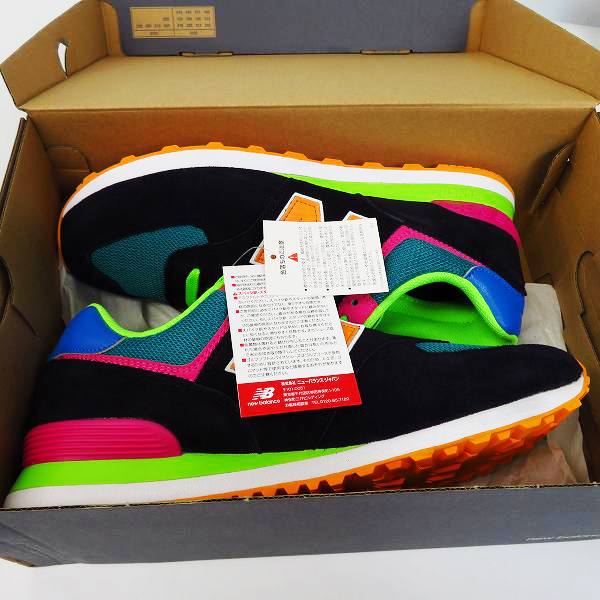 実際に弊社で買取させて頂いた【未使用】NEW BALANCE/ニューバランス atomos/アトモス 別注 マルチカラー スニーカー ML574MA2/29の画像 7枚目
